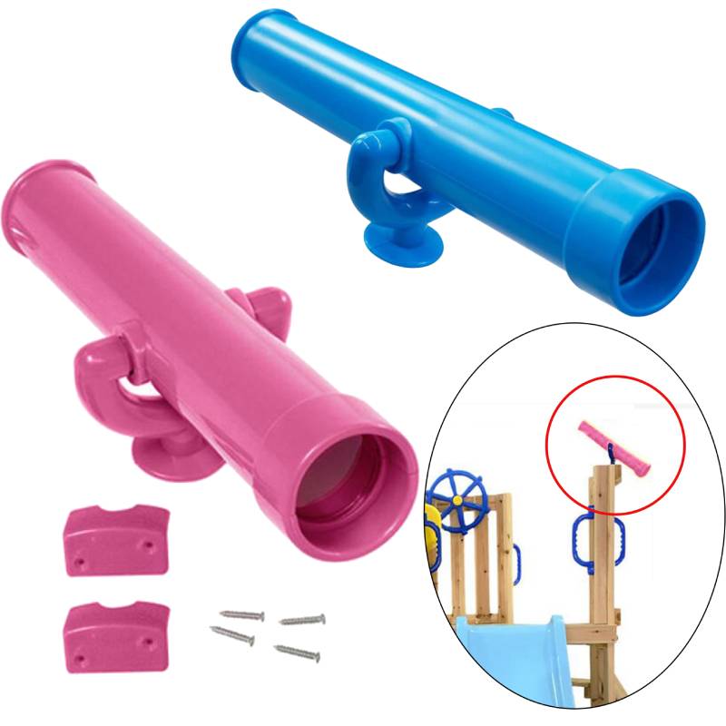Kids Outdoor Climbing Frame - 子供の遊び場おもちゃの望遠鏡が含まれ、取り付けハードウェアアクセサリー、遊具、3歳向けのクリエイティブな屋外プレイスイングセット