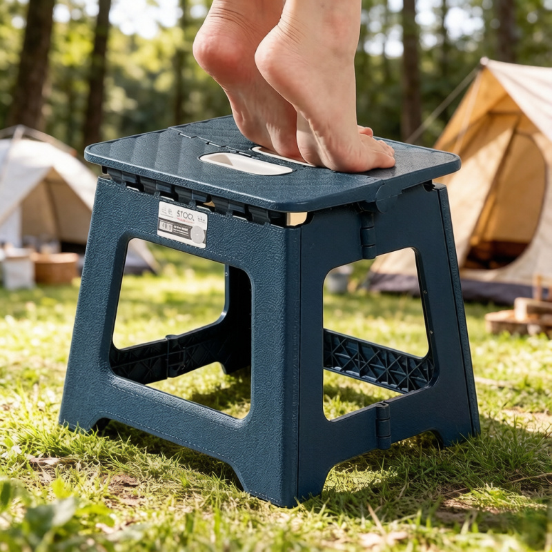 Kids Outdoor Folding Chair - 2024年新型ポータブル折りたたみスツール 大人と子供用、厚みのあるプラスチック製サドルチェア アウトドアキャンプ釣り用