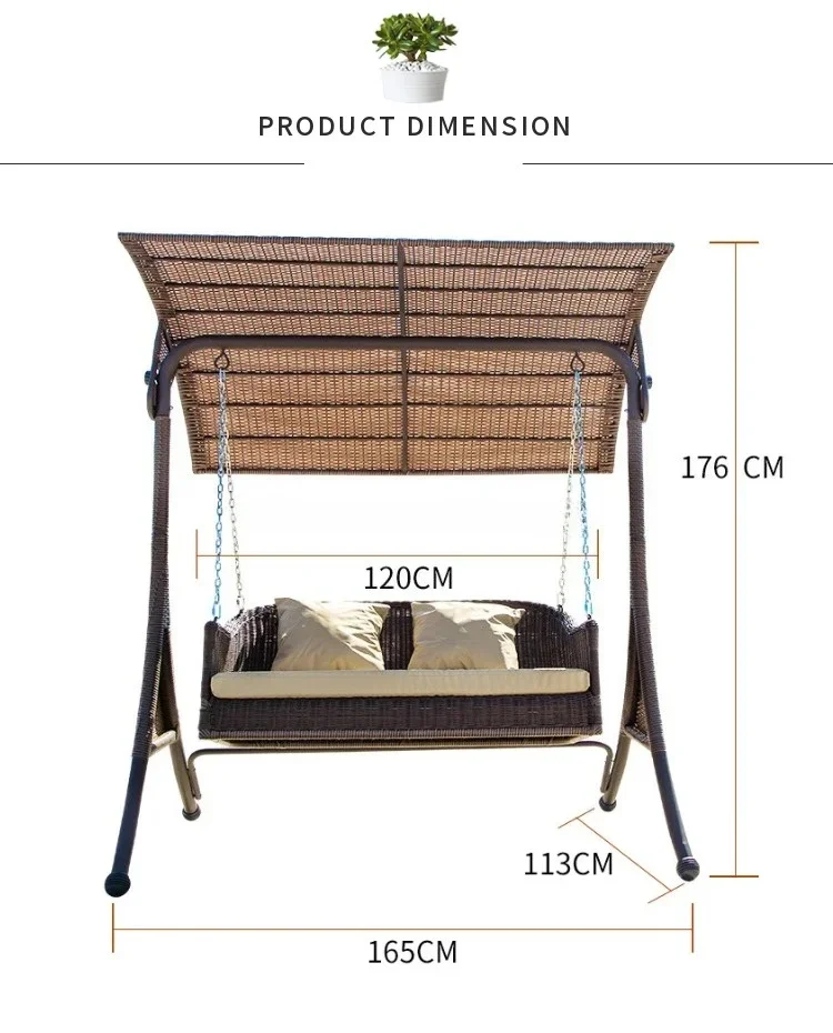 Kids Outdoor Lawn Chair - ホットセール2人用ガーデンラタンブランコハンモックチェア、子供と大人のための屋内外兼用、パティオ、芝生、ラウンジ、屋外用途