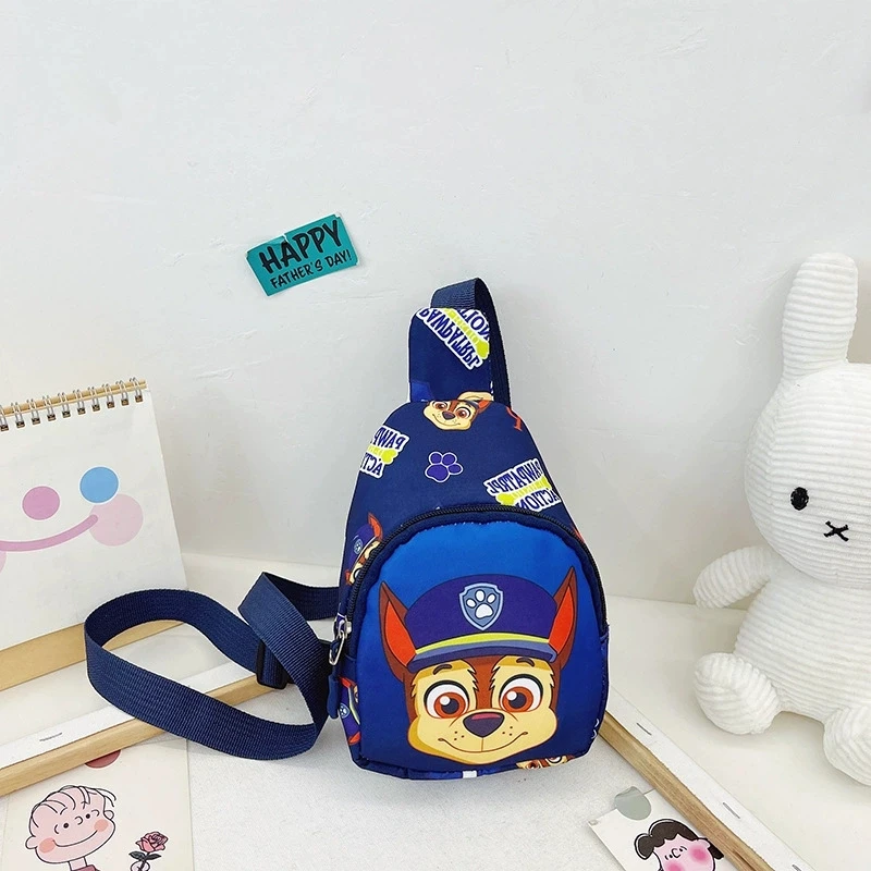 Kids Outdoor House Accessories - ミニパウパトロールチェストバッグ子供子供アウトドアショルダーバッグ男の子女の子パウパトロールバッグコスチュームアクセサリー学生ベビーバッグ