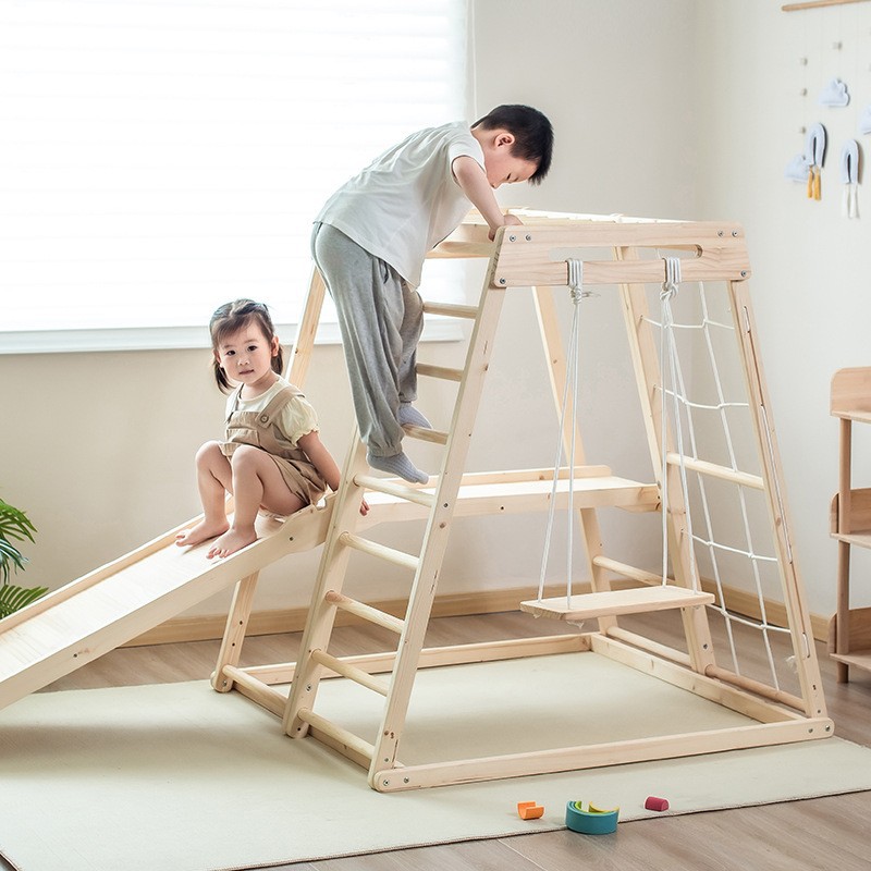 Kids Outdoor Climbing Frame - ジャングルジム キッズ アウトドア ソリッド ベビー感覚トレーニング クライミングフレーム