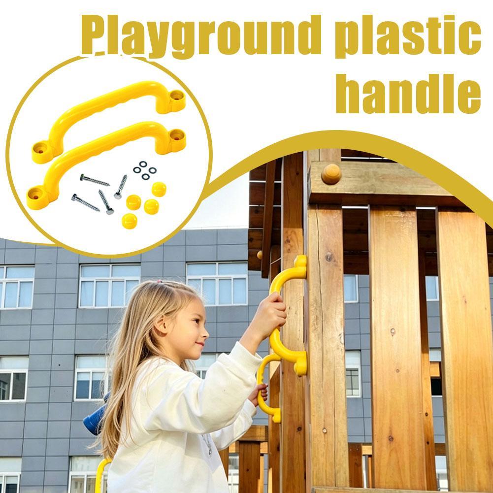 Kids Outdoor Climbing Frame - 遊び場用安全ハンドル クライミングフレーム用 屋外用グラブハンドルバー プレイハウス用 ツリーハウス キッズジム機器アクセサリー