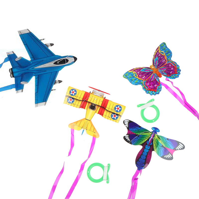 Kite Easy Fly Kids - 子供のためのカラフルなポケットカイトトイ、アウトドアスポーツ、飛行が簡単なフライヤー
