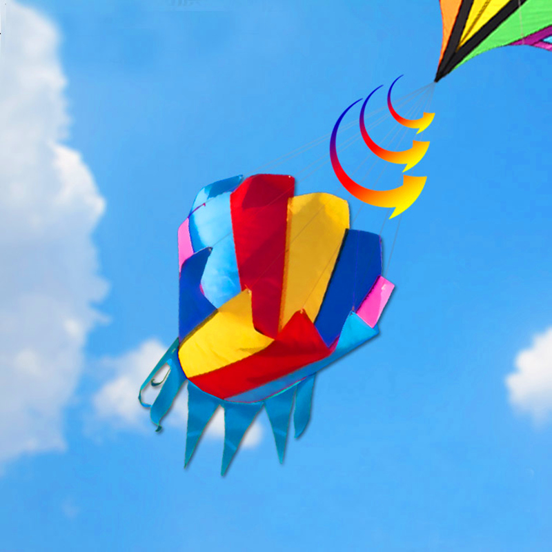 Kite Easy Fly Kids - 大きな虹色の凧、ナイロン製のウィンドソック、子供用のおもちゃ、飛行するパラシュート凧、蝶の凧、バタフライ凧、紙のドラゴン凧、オタマジャクシ凧