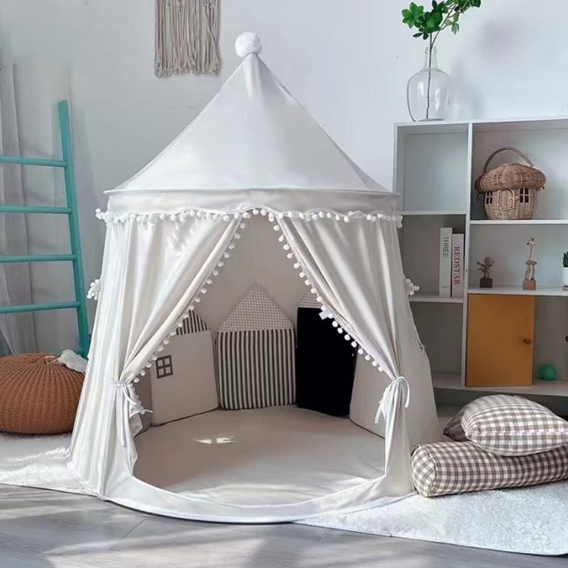 Kids Outdoor House Accessories - 子供用大型ティピーテント 折りたたみ式おもちゃテント 城 子供用プレイハウス 大型ティピーテント プリンセス城