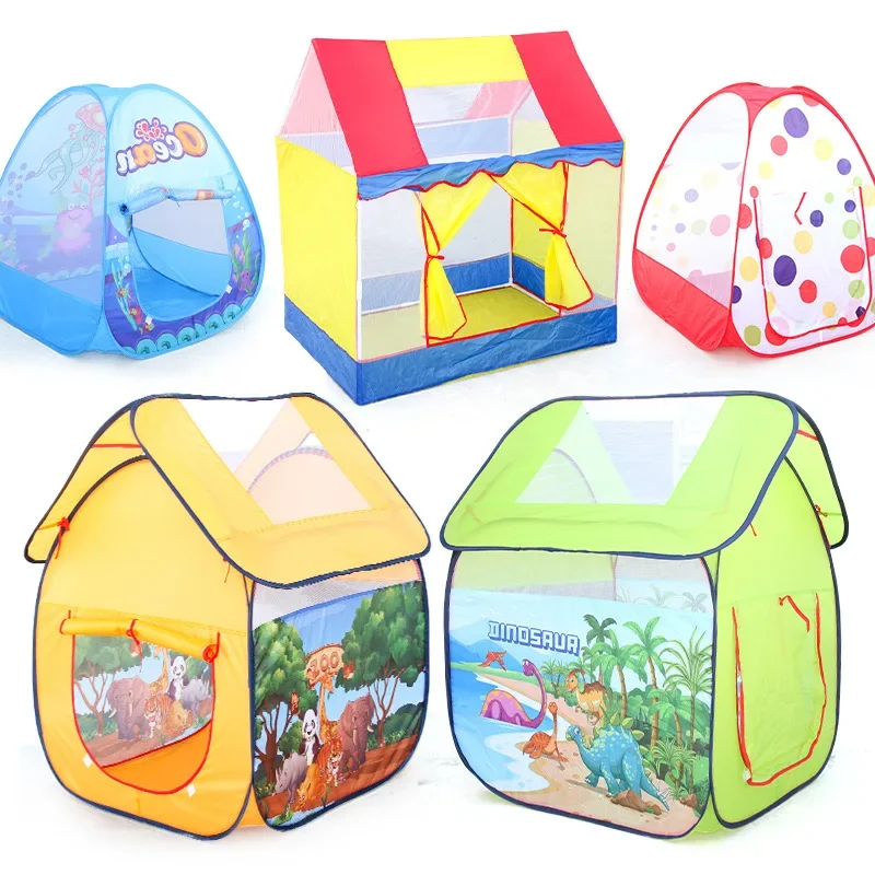 Kids Outdoor House Accessories - 子供のためのポータブル屋外折りたたみテント,庭のおもちゃ,プリンセスハウス,城,ベビードール