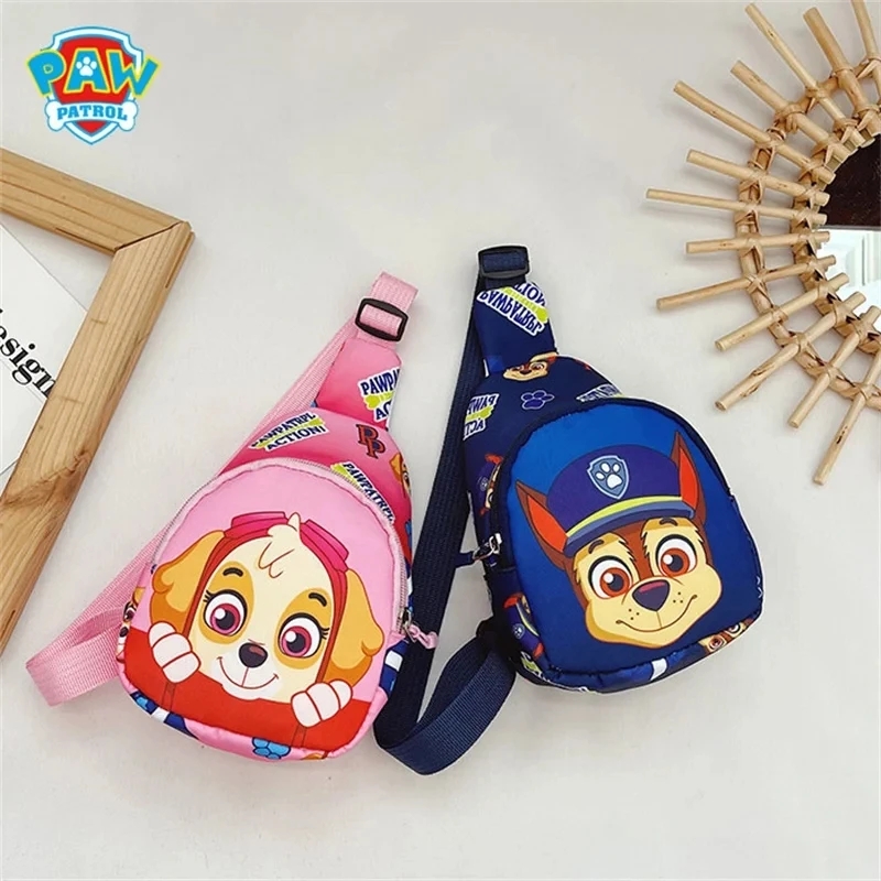 Kids Outdoor House Accessories - パウパトロールチェストバッグキッズ子供アウトドアショルダーバッグ男の子女の子パウパトロールバッグコスチュームアクセサリー学生ベビーバッグ