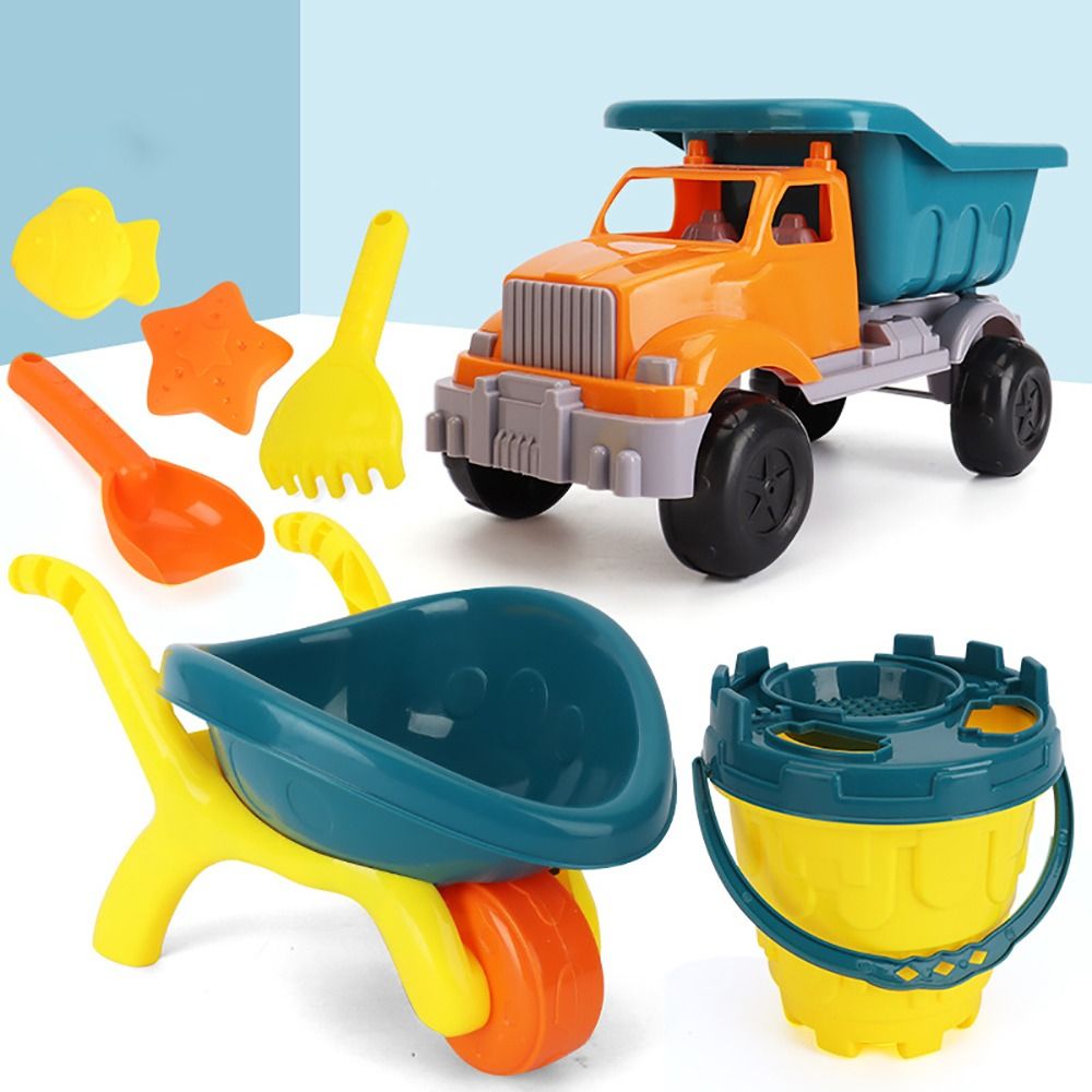 Kids Outdoor Mud Kitchen - 子供のためのインタラクティブなシャベルが付いた屋外サンドキット,ビーチとプールの城が付いたバケツのおもちゃ