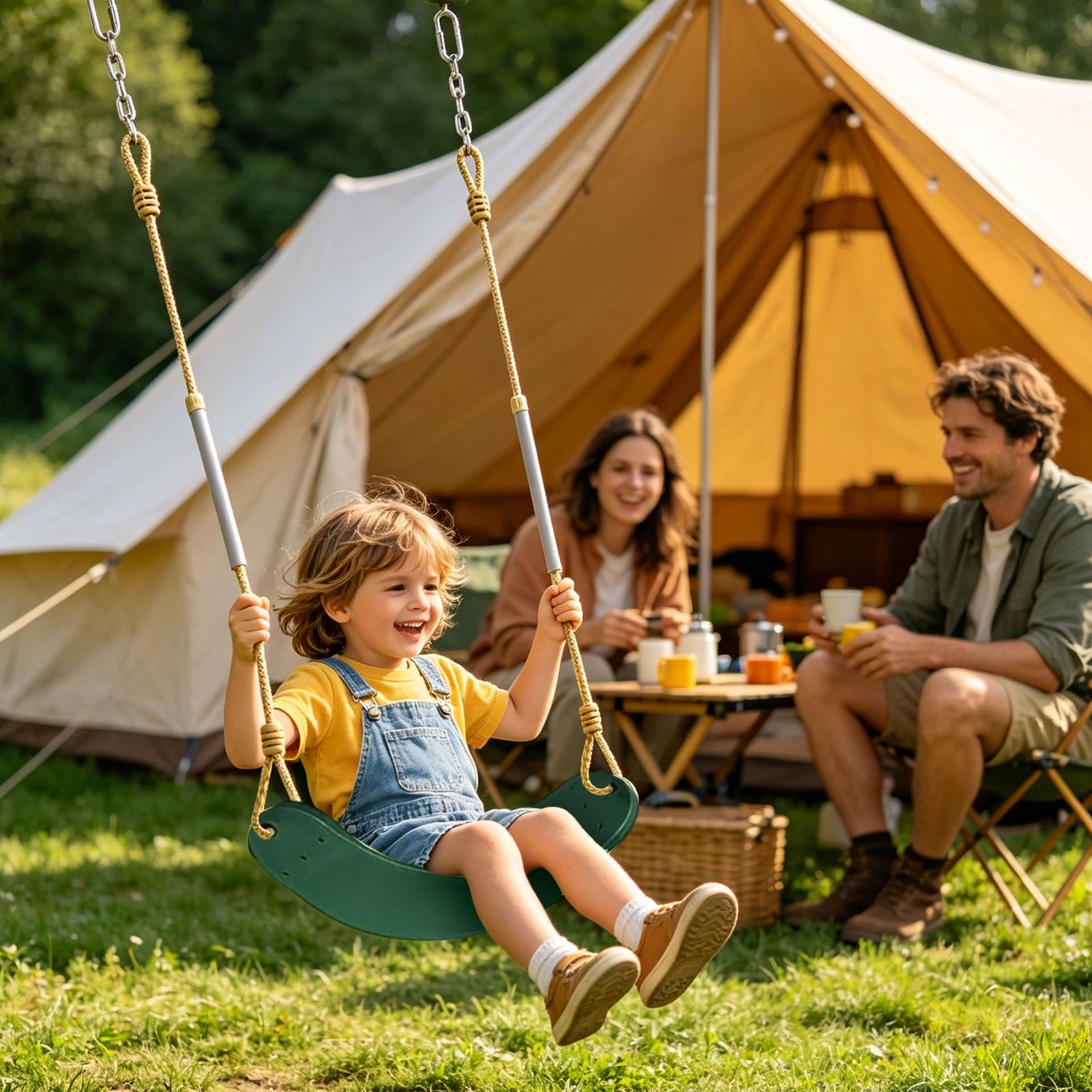 軽量で柔らかいシートの面白い転倒防止キッズ用スイング、屋外庭 - Kids Outdoor Lawn Chair のレビューと価格