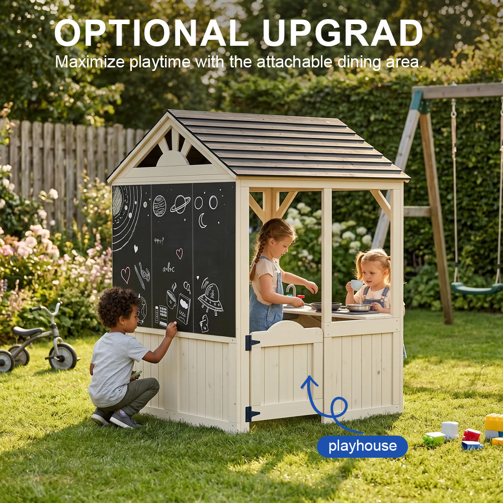 庭用家具、子供用プレイハウス、遊び場、屋外ピクニックテーブル - Kids Outdoor Picnic Table のレビューと価格
