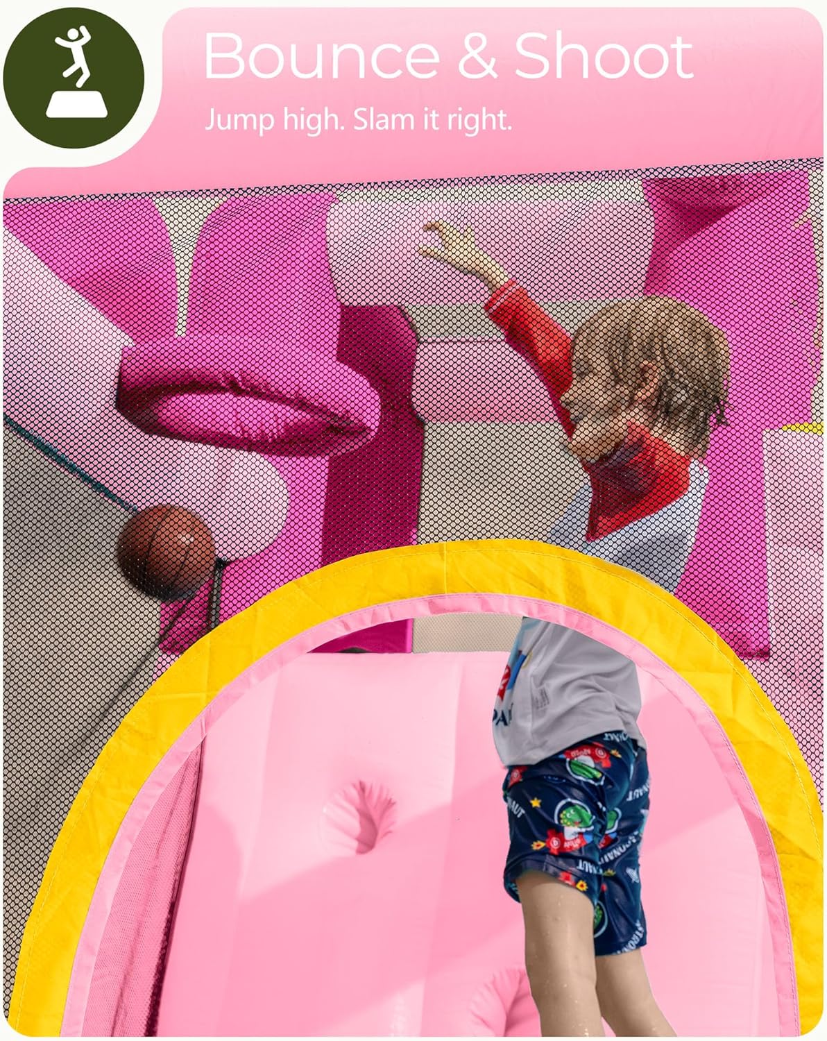 ピンクのインフレータブルウォータースライドバウンスハウス（3 - Kids Outdoor Inflatable Water Slide のレビューと価格