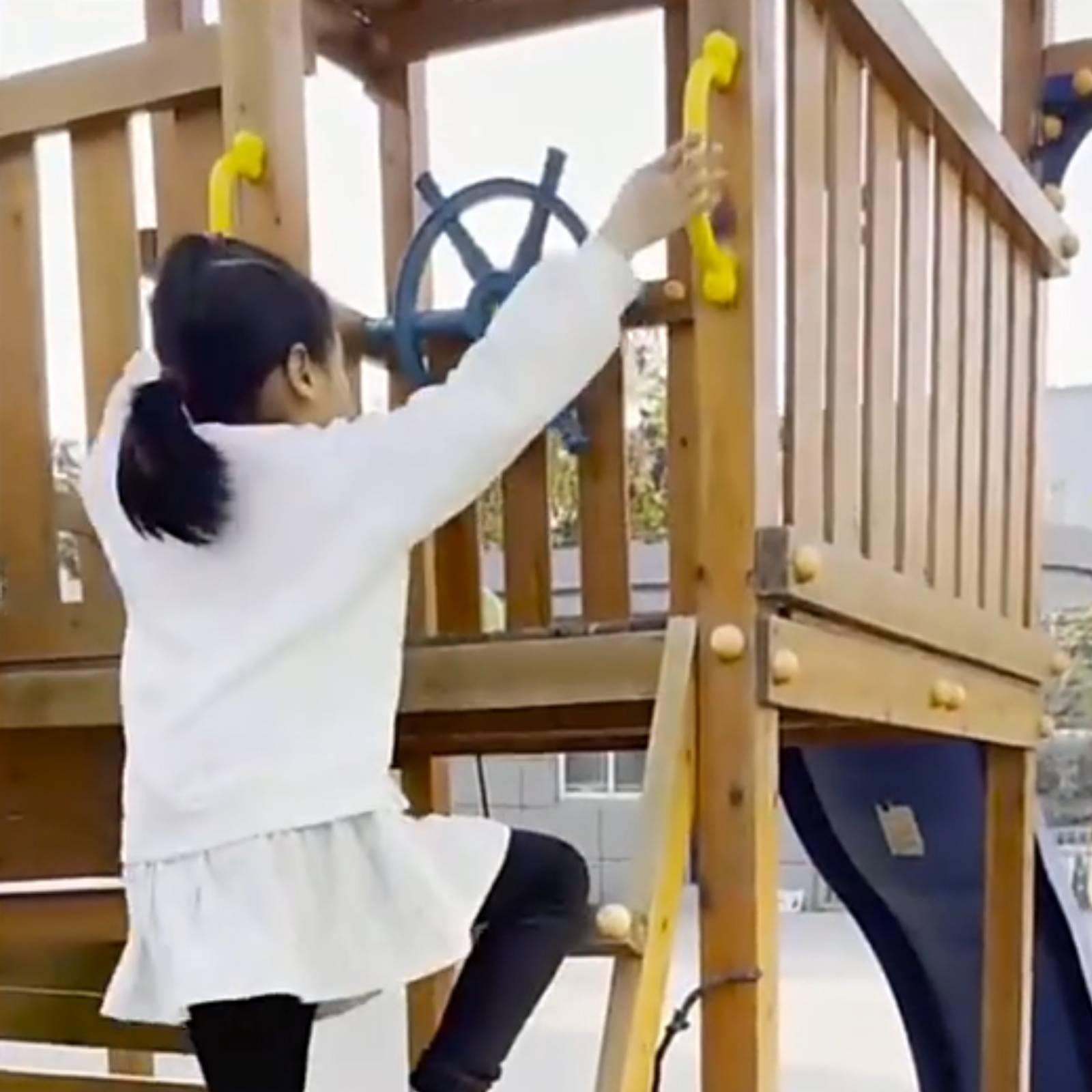 クライミングハンドル グリップ プラスチックスイングセットア - Kids Outdoor Climbing Frame のレビューと価格