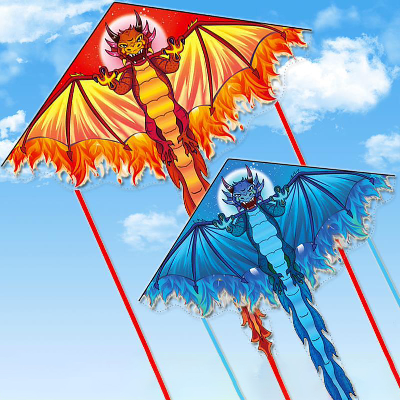 子供と大人のための大きなドラゴン凧 飛ばしやすい 大きな巨大 - Kite Easy Fly Kids のレビューと価格