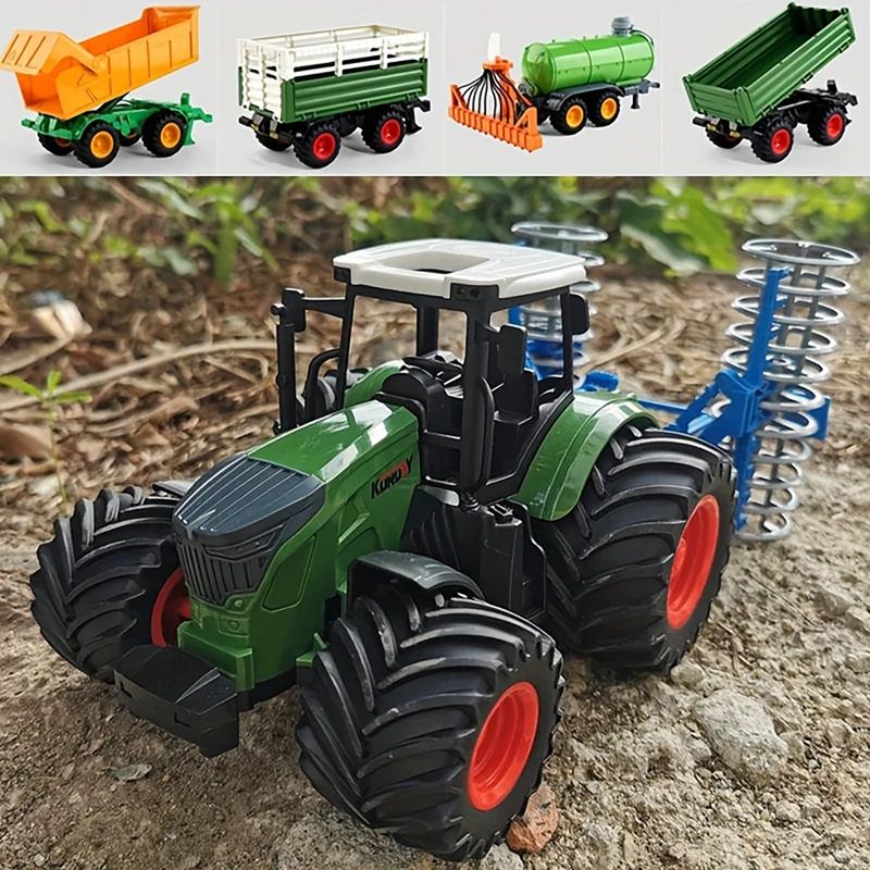 1:24慣性式ファームトラクター、取り外し可能なアクセサリー - Kids Outdoor Exercise Equipment のレビューと価格