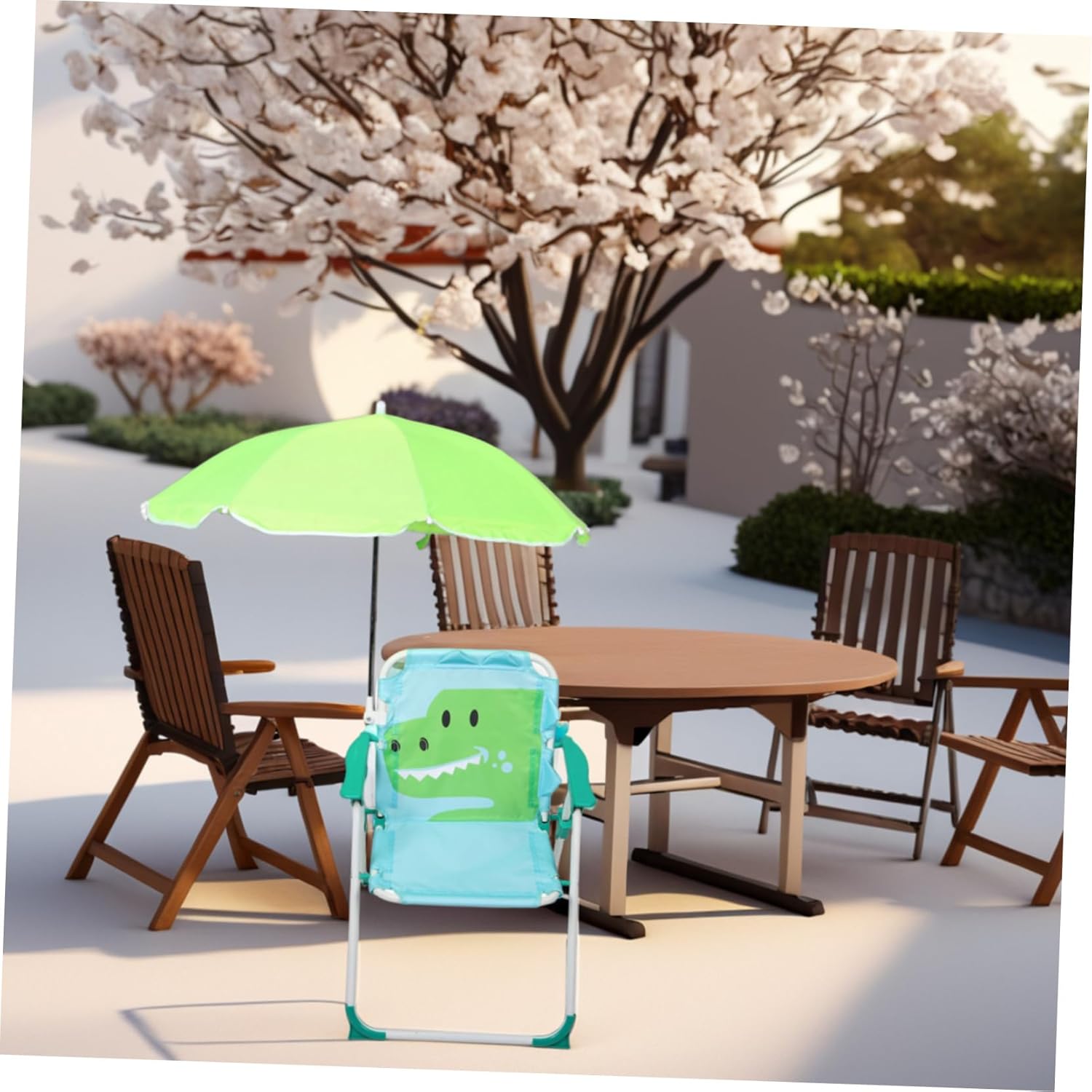 1 セット折りたたみビーチチェア傘付きポータブル屋外キャンプ - Kids Outdoor Lawn Chair のレビューと価格