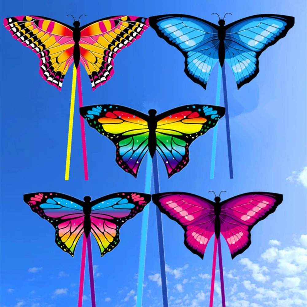簡単に飛ばせるカラフルな蝶凧ステアリング良い飛行子供用凧ロン - Kite Easy Fly Kids のレビューと価格