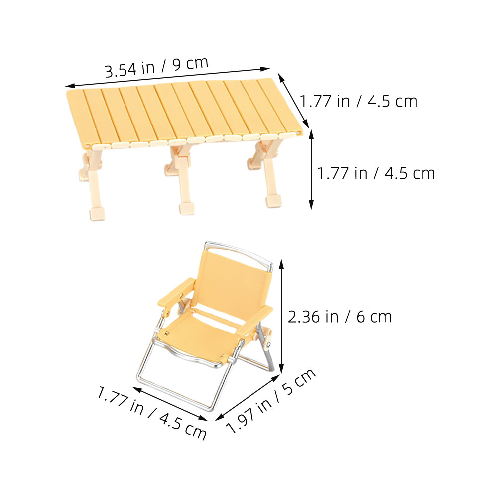 16個入りミニチュアキャンプチェアセット、リアルな折りたたみ - Kids Outdoor Folding Chair のレビューと価格