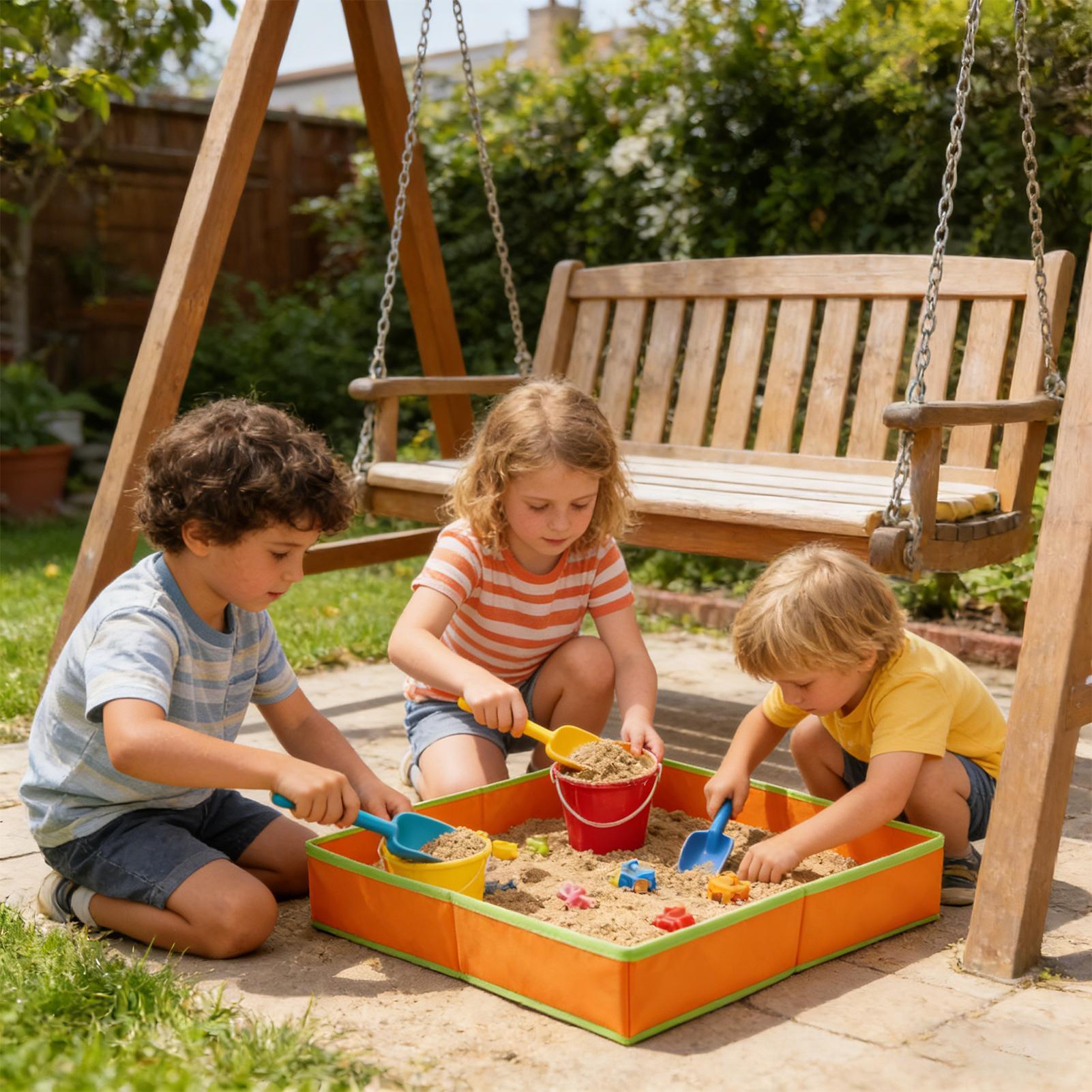 子供用砂場テーブル 屋外感覚テーブル 折りたたみ式ゲームトレ - Kids Outdoor Picnic Table のレビューと価格