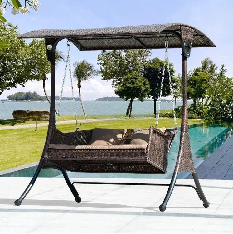 ホットセール2人用ガーデンラタンブランコハンモックチェア、子 - Kids Outdoor Lawn Chair のレビューと価格