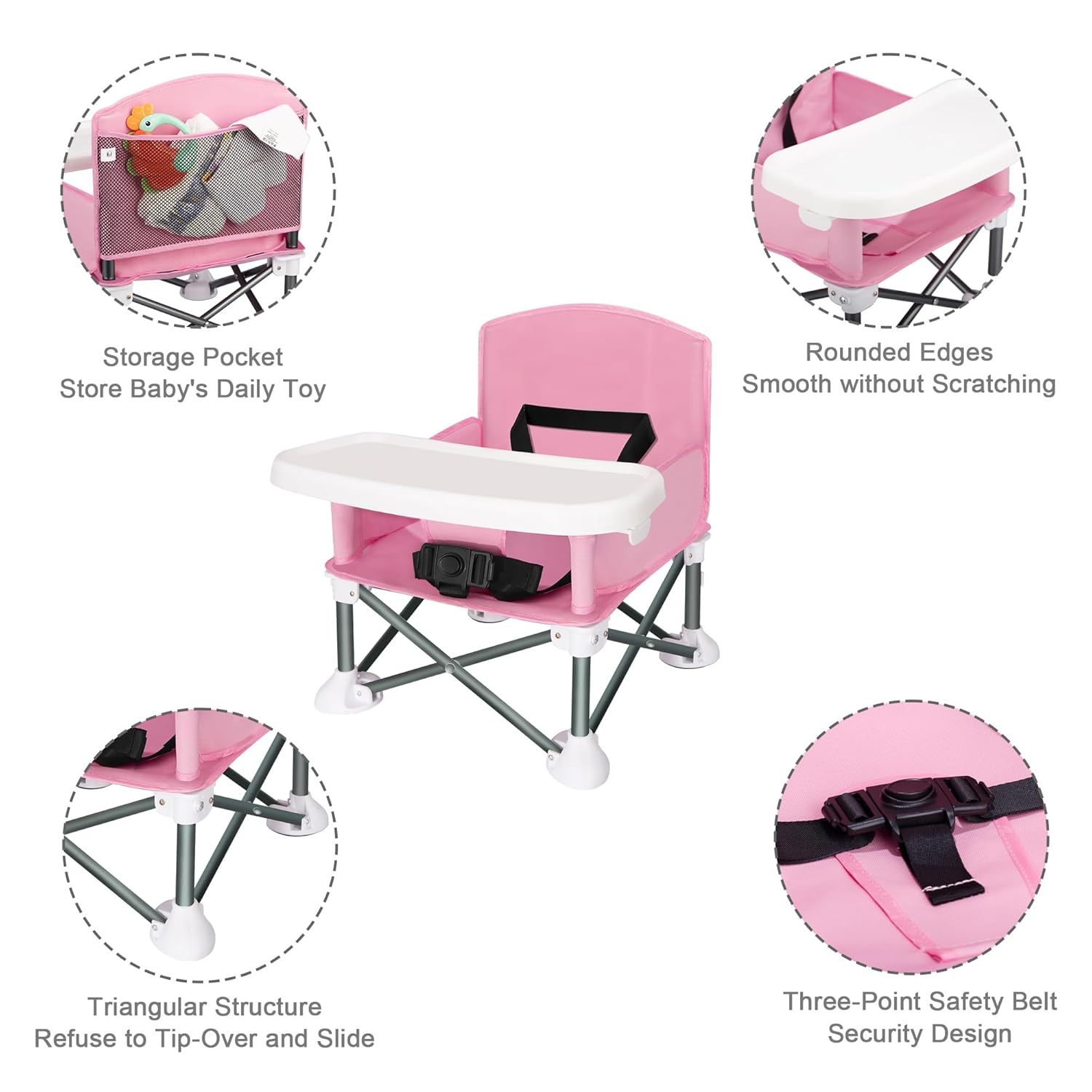 ポータブルベビーシート トラベル コンパクト 折りたたみ ス - Kids Outdoor Lawn Chair のレビューと価格
