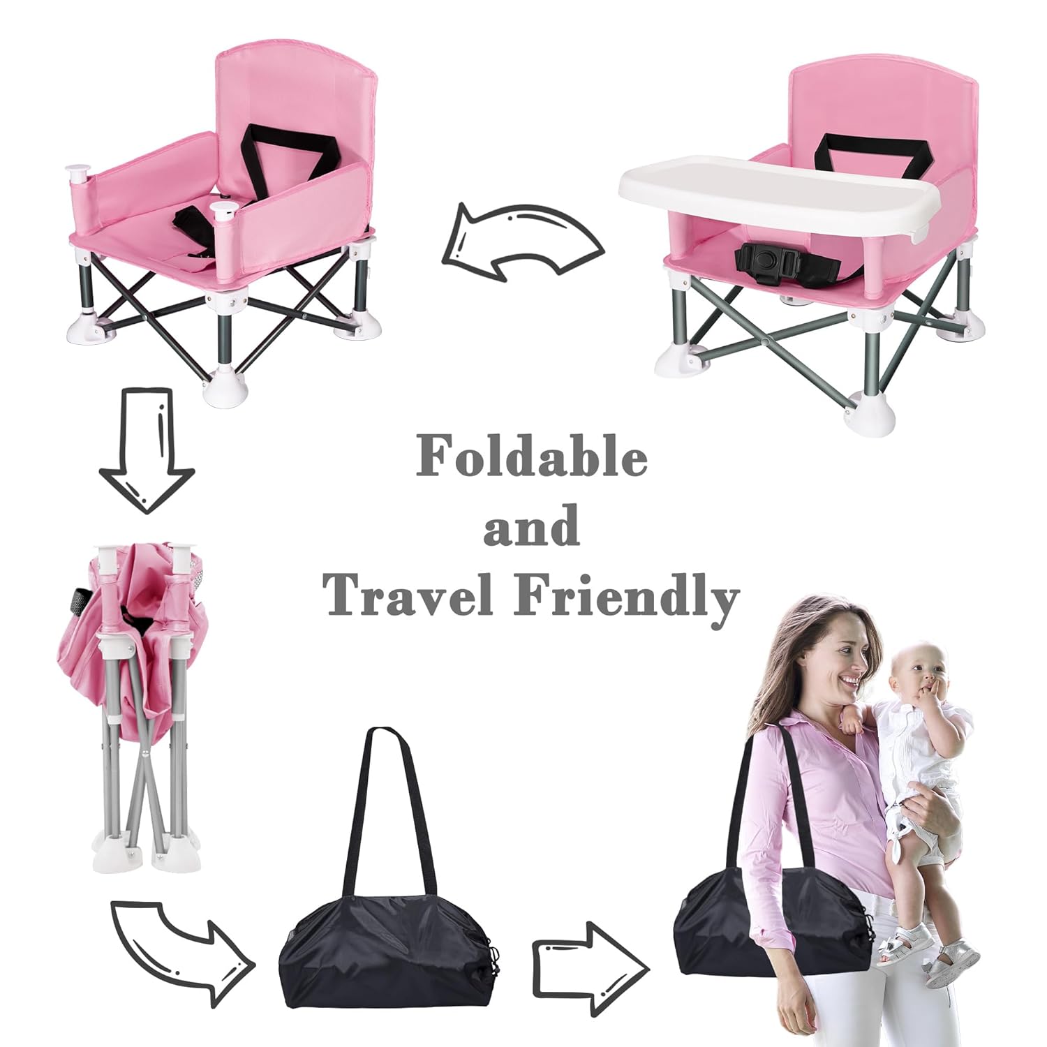 ポータブルベビーシート トラベル コンパクト 折りたたみ ス - Kids Outdoor Lawn Chair のレビューと価格