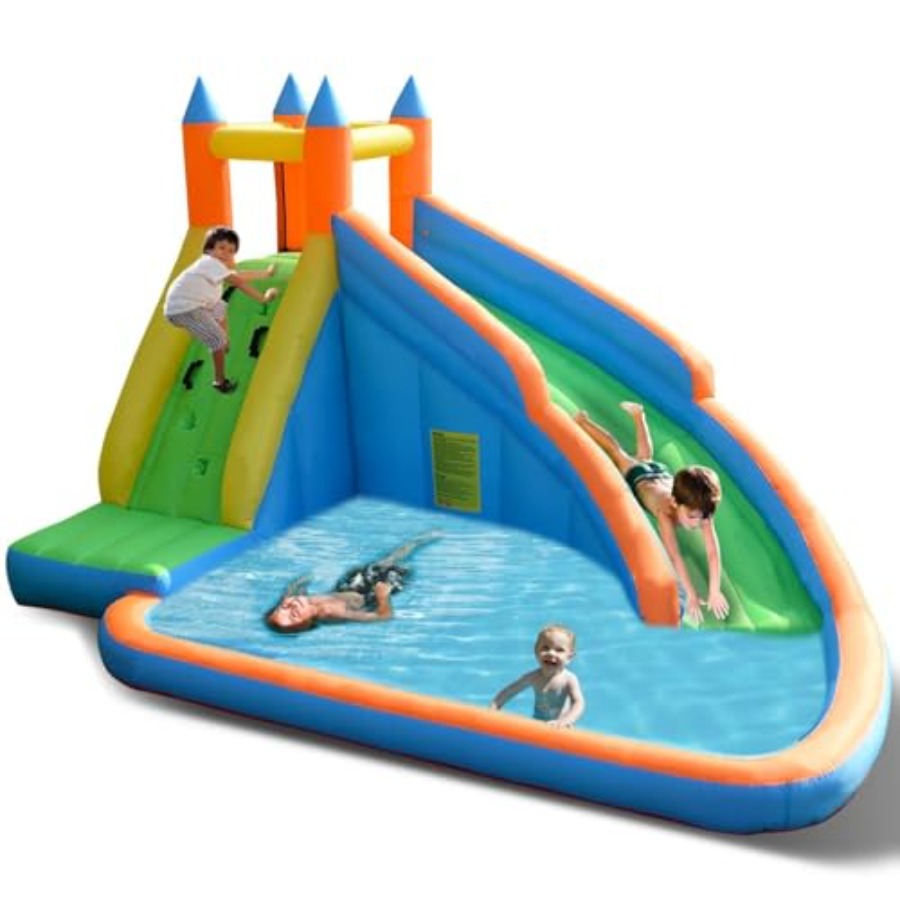 子供用裏庭屋外用インフレータブルウォータースライド：PVC素 - Kids Outdoor Inflatable Water Slide のレビューと価格