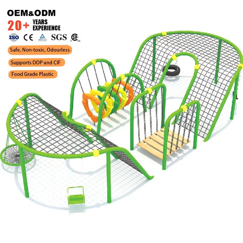 高品質新型屋外キッズクライミングロープネット遊具セット屋外子 - Kids Outdoor Climbing Frame のレビューと価格