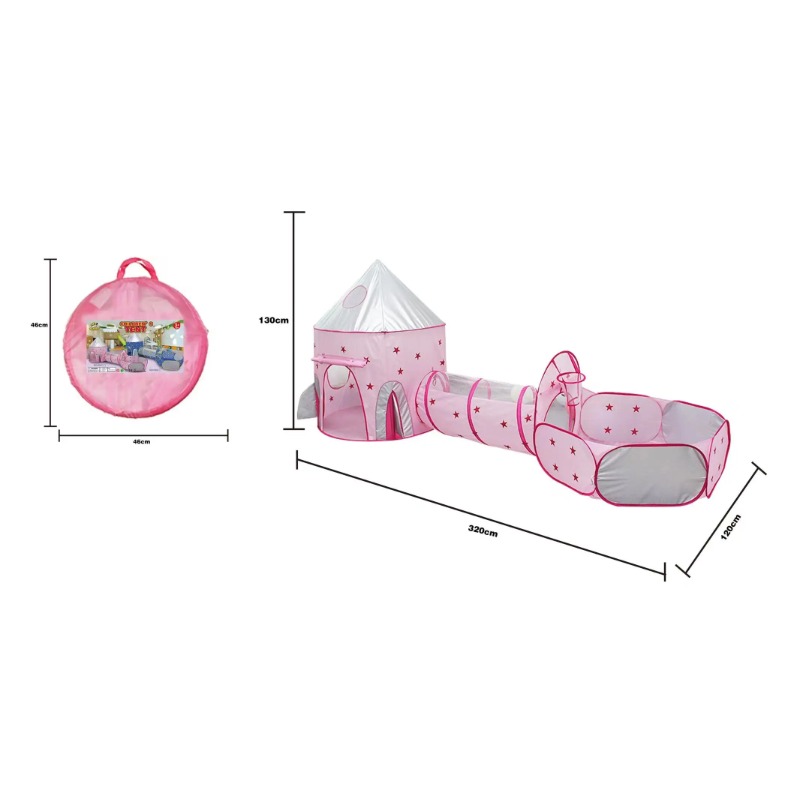3 in 1 キッズテントハウス ポータブルキャッスル プレ - Kids Outdoor House Accessories のレビューと価格