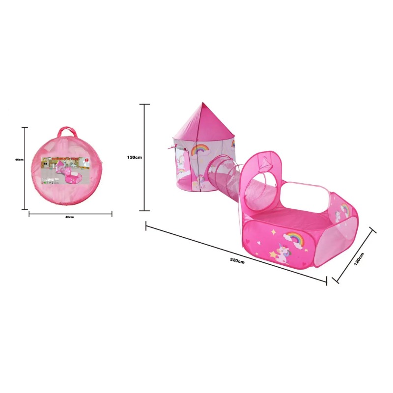 3 in 1 キッズテントハウス ポータブルキャッスル プレ - Kids Outdoor House Accessories のレビューと価格