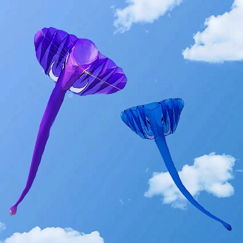 象の凧、巨大なソフトカイト、子供用凧、プロの風凧、インフレー - Kite Easy Fly Kids のレビューと価格