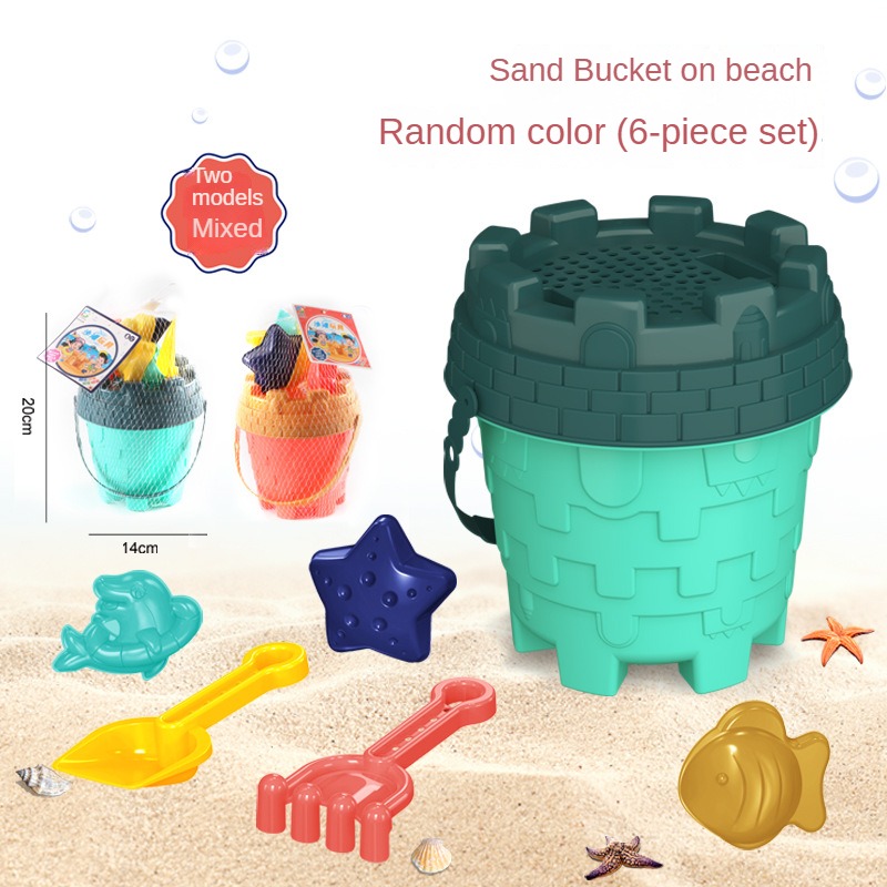 ビーチ砂遊びツールセット 砂バケツ ふるい 漏斗 砂シャベル - Kids Outdoor Mud Kitchen のレビューと価格