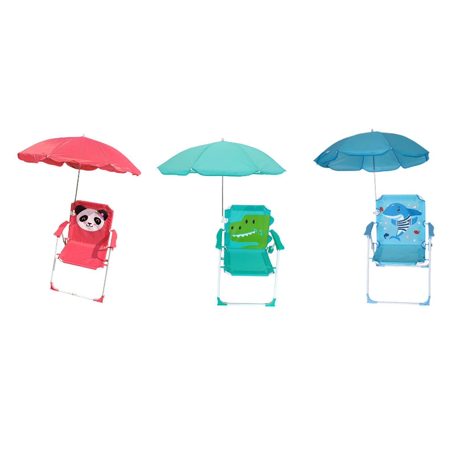 子供用ビーチチェア 傘付き 折りたたみ式 頑丈なスチールフレ - Kids Outdoor Lawn Chair のレビューと価格