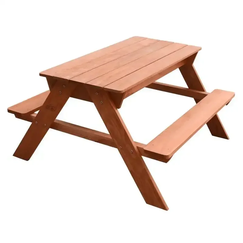 -屋外ピクニック木製ベンチ木製カバーセット砂と水の子供用アク - Kids Outdoor Picnic Table のレビューと価格