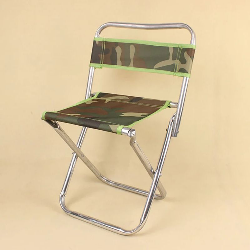 迷彩柄折りたたみスツール 背もたれ付き 46x29x29cm - Kids Outdoor Folding Chair のレビューと価格