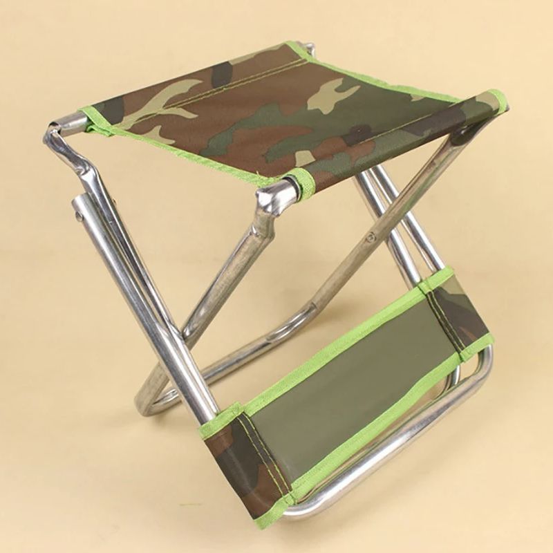 迷彩柄折りたたみスツール 背もたれ付き 46x29x29cm - Kids Outdoor Folding Chair のレビューと価格