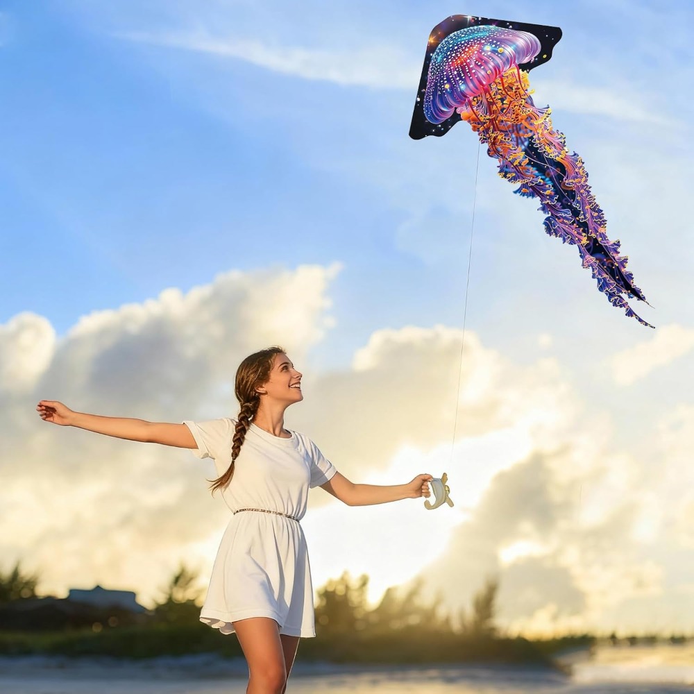 大型タコ凧、イカ凧（子供、初心者、大人向け）、クラゲ凧、簡単 - Kite Easy Fly Kids のレビューと価格