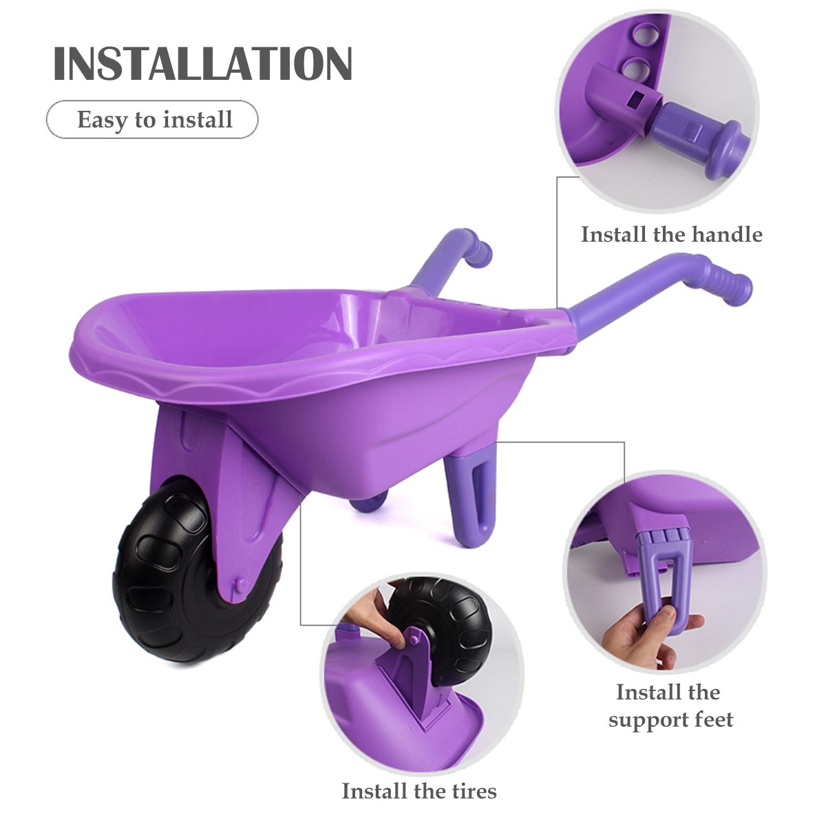 子供用園芸ツールセットおもちゃ、子供用屋外ガーデンビーチカー - Kids Outdoor Exercise Equipment のレビューと価格