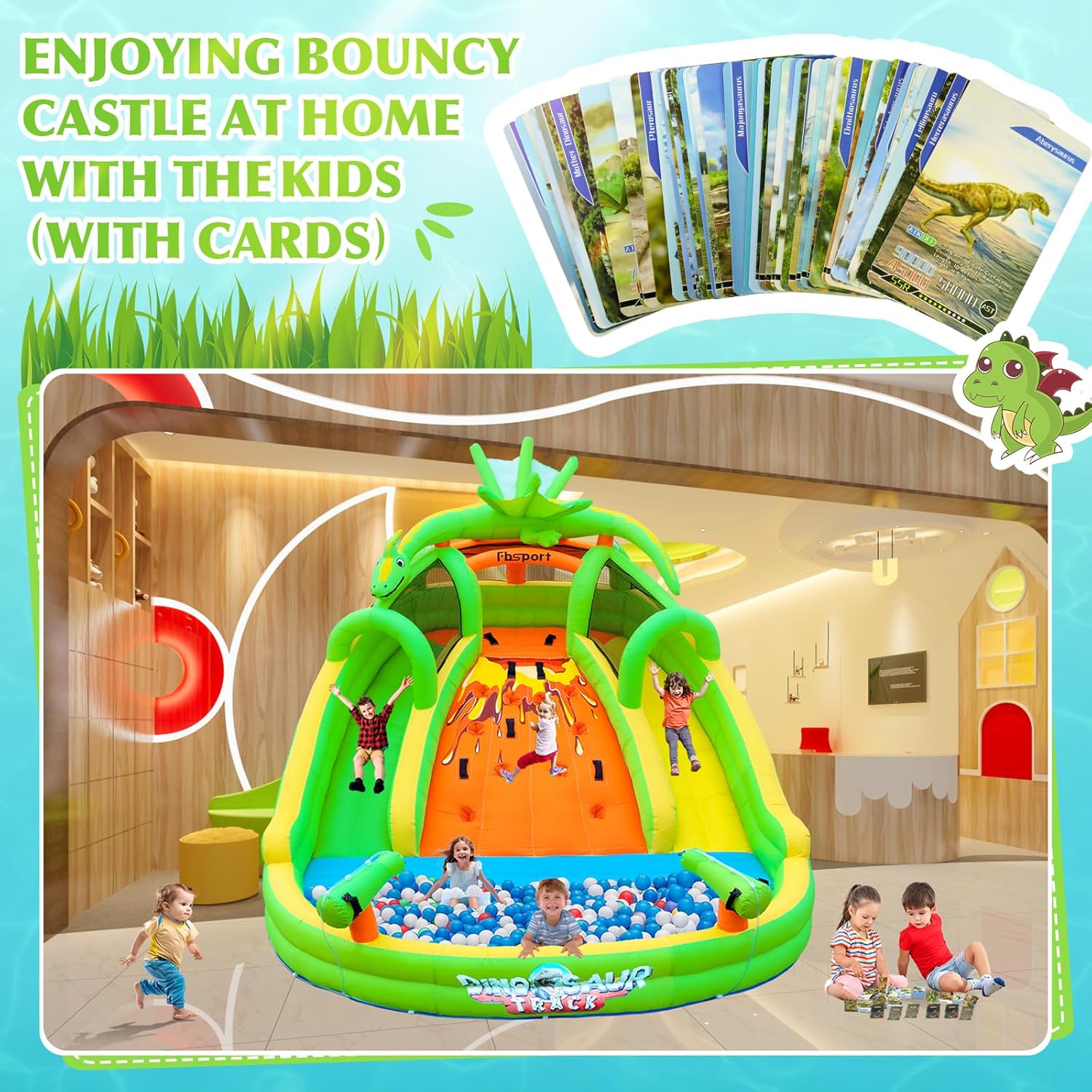 子供用インフレータブルバウンスハウス（滑り台、クライミングウ - Kids Outdoor Inflatable Water Slide のレビューと価格