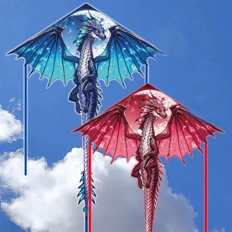 子供と大人のための大きなドラゴン凧 飛ばしやすい 大きな巨大 - Kite Easy Fly Kids のレビューと価格