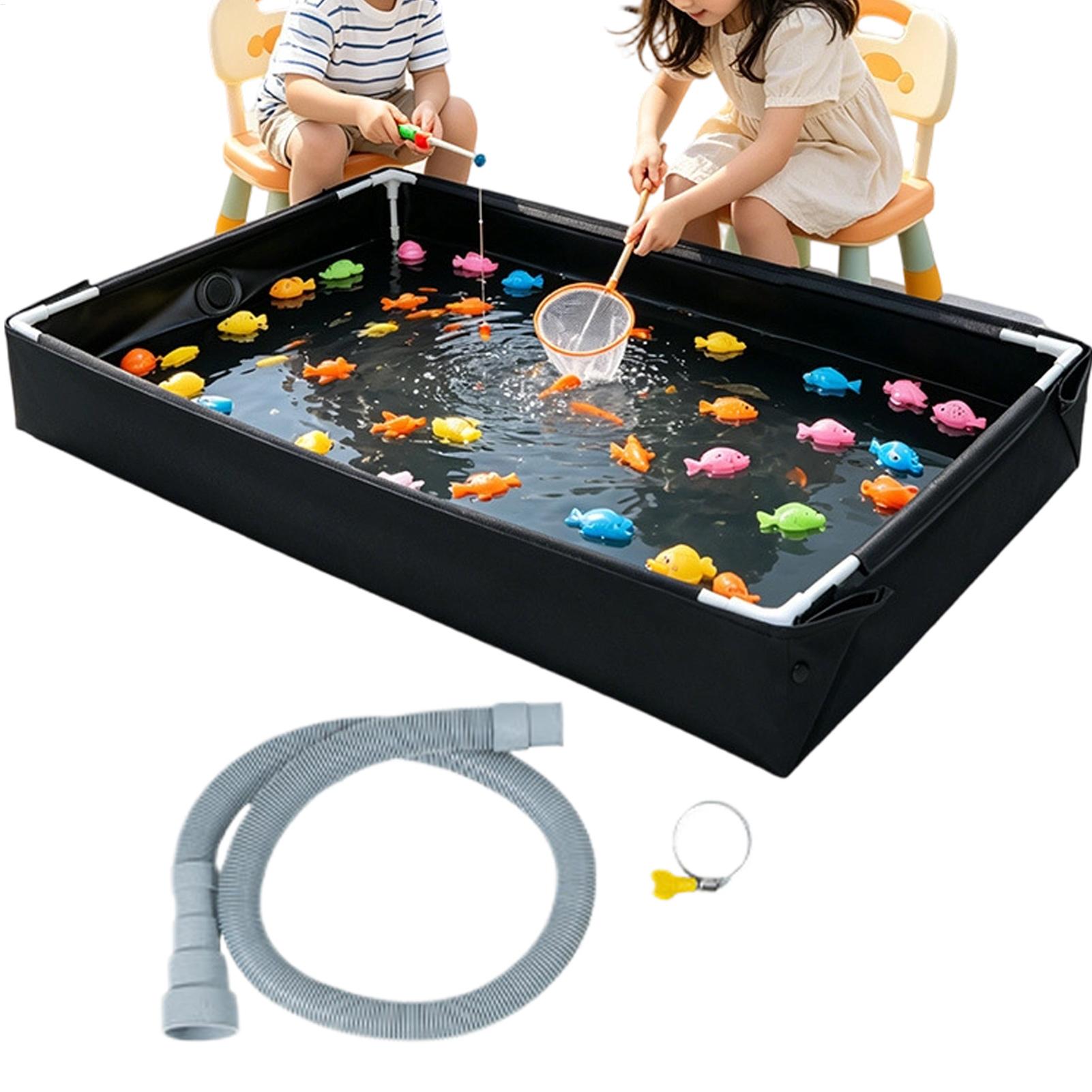 新しい屋外水遊び場と砂場、子供用釣りおもちゃ付きボウル、子供 - Kids Outdoor Picnic Table のレビューと価格