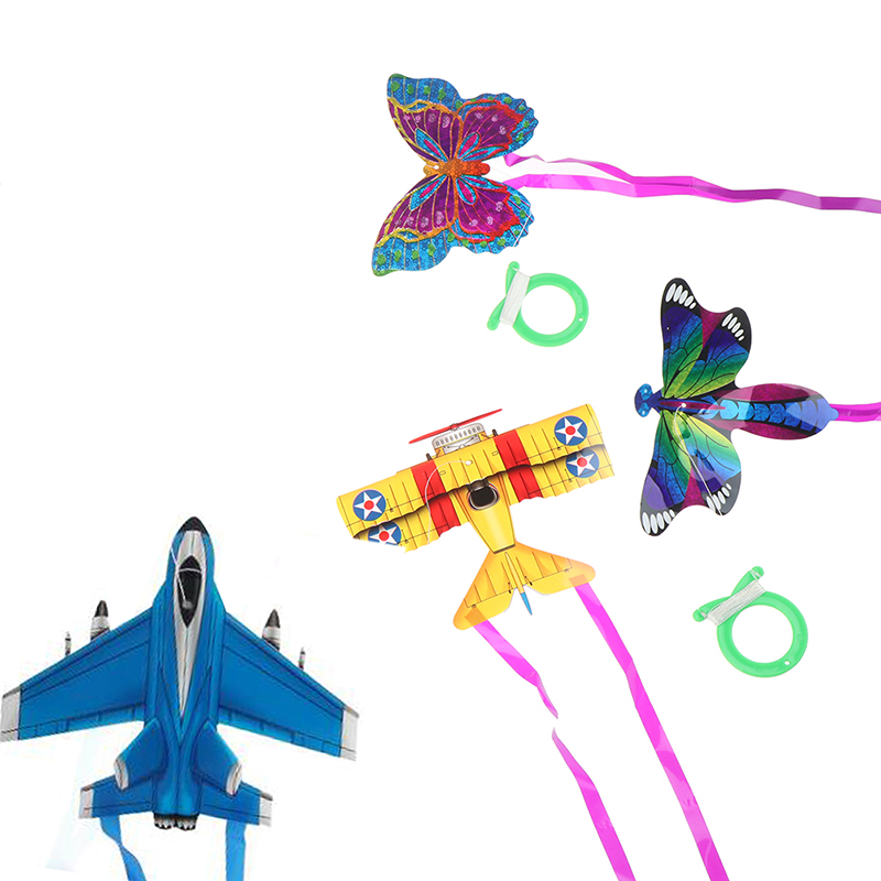 子供のためのカラフルなポケットカイトトイ、アウトドアスポーツ - Kite Easy Fly Kids のレビューと価格