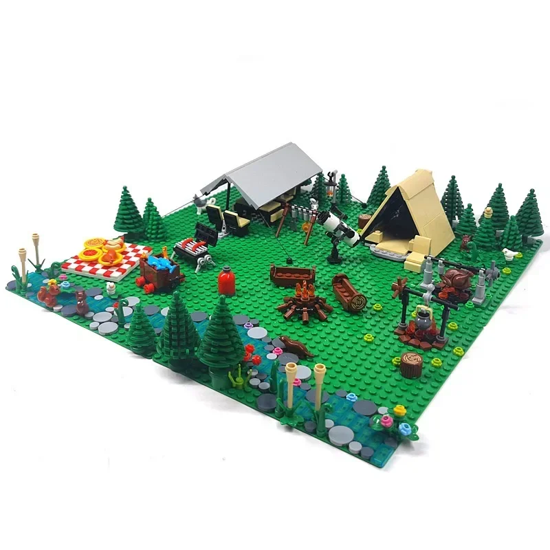 MOC 屋外キャンプとピクニックテントモデルビルディングブロ - Kids Outdoor Picnic Table のレビューと価格