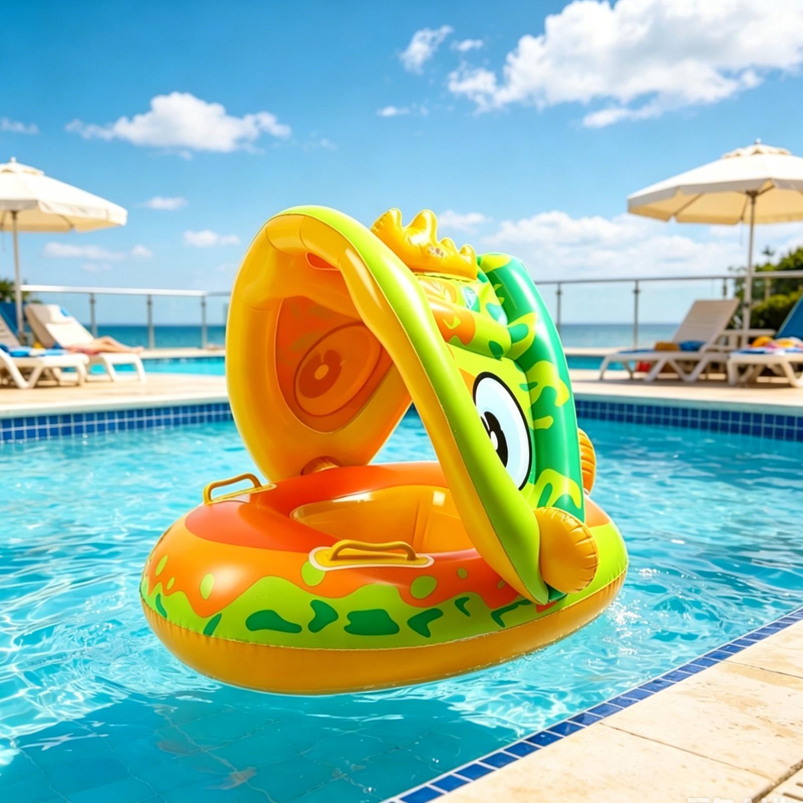 プールフロート 子供用インフレータブルチェア サンキャノピー - Kids Outdoor Lawn Chair のレビューと価格