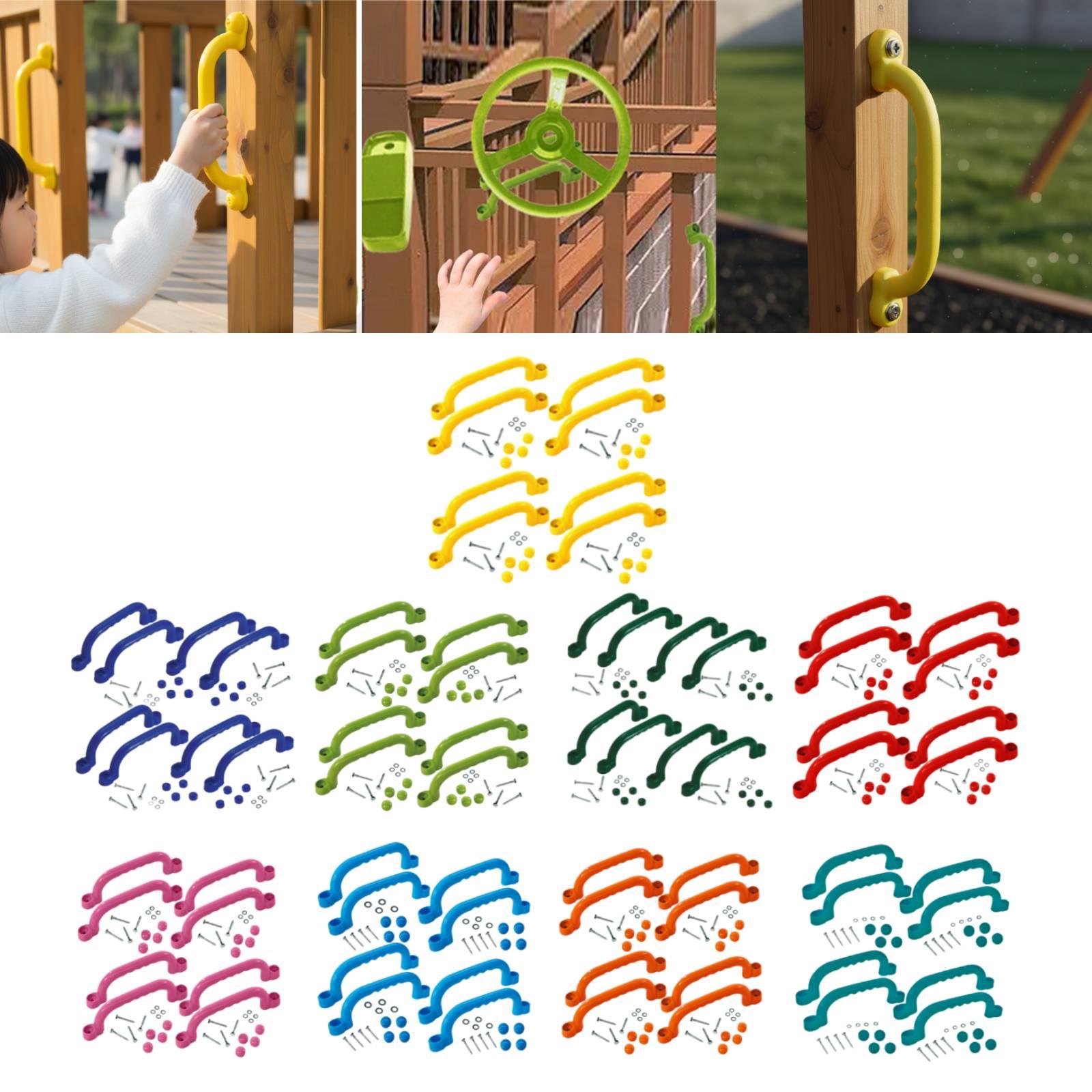 8ピースクライミングハンドル屋外プレイセット子供用遊び場アク - Kids Outdoor House Accessories のレビューと価格