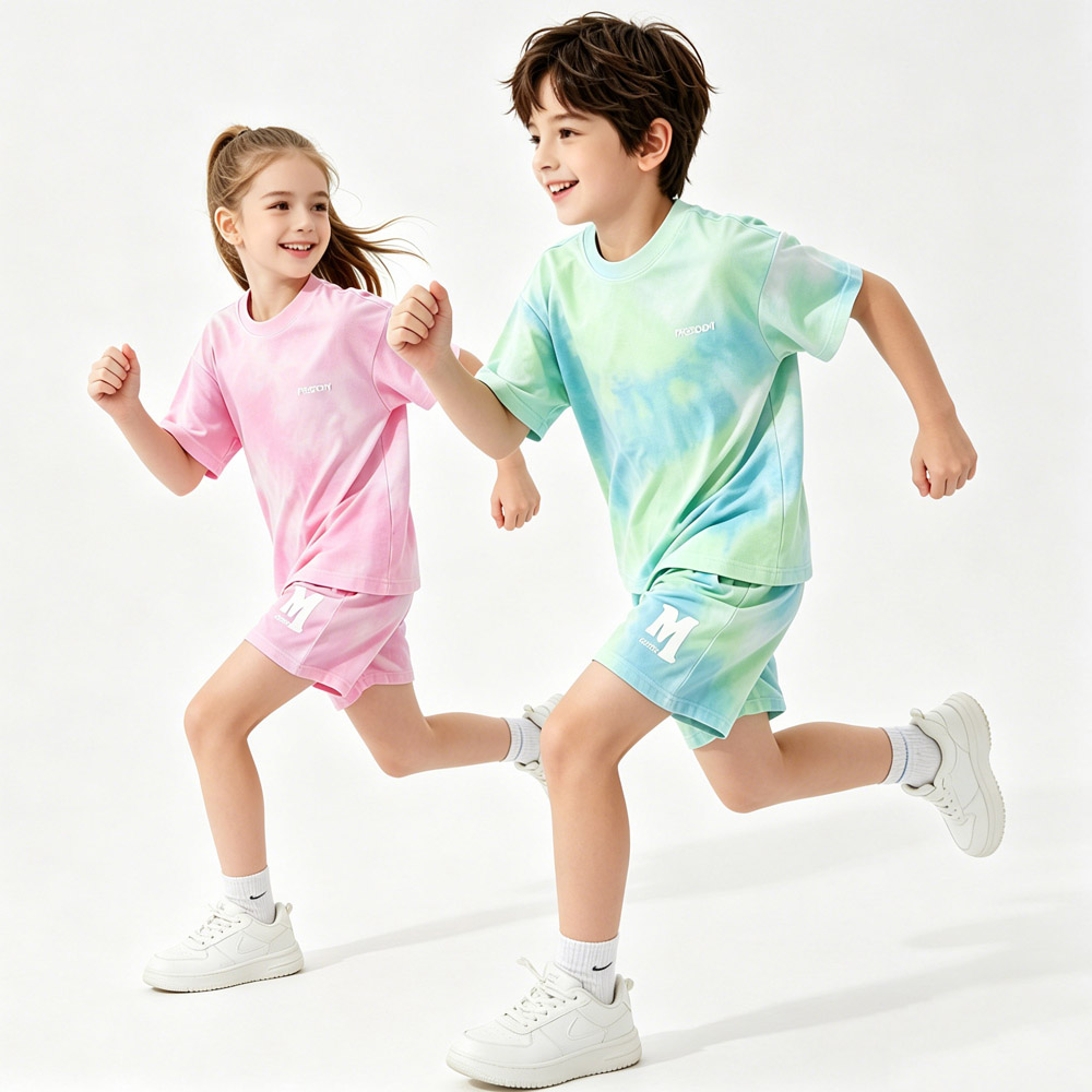 5-14 歳の子供スポーツセット綿男の子夏セット女の子ルーズ - Kids Outdoor Wear のレビューと価格