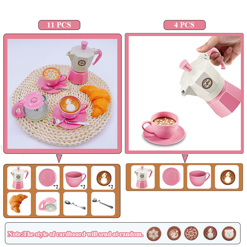4/11 個ごっこ遊びシミュレーションコーヒーセット食器まま - Kids Outdoor House Accessories のレビューと価格