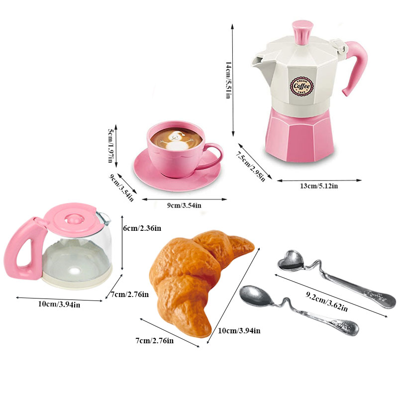 4/11 個ごっこ遊びシミュレーションコーヒーセット食器まま - Kids Outdoor House Accessories のレビューと価格