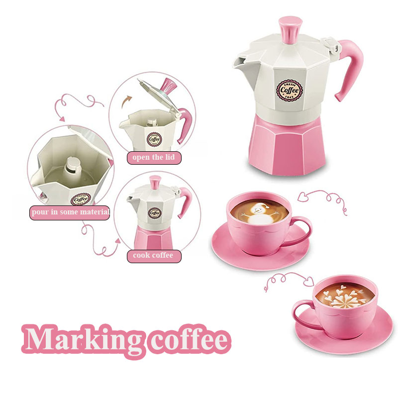 4/11 個ごっこ遊びシミュレーションコーヒーセット食器まま - Kids Outdoor House Accessories のレビューと価格