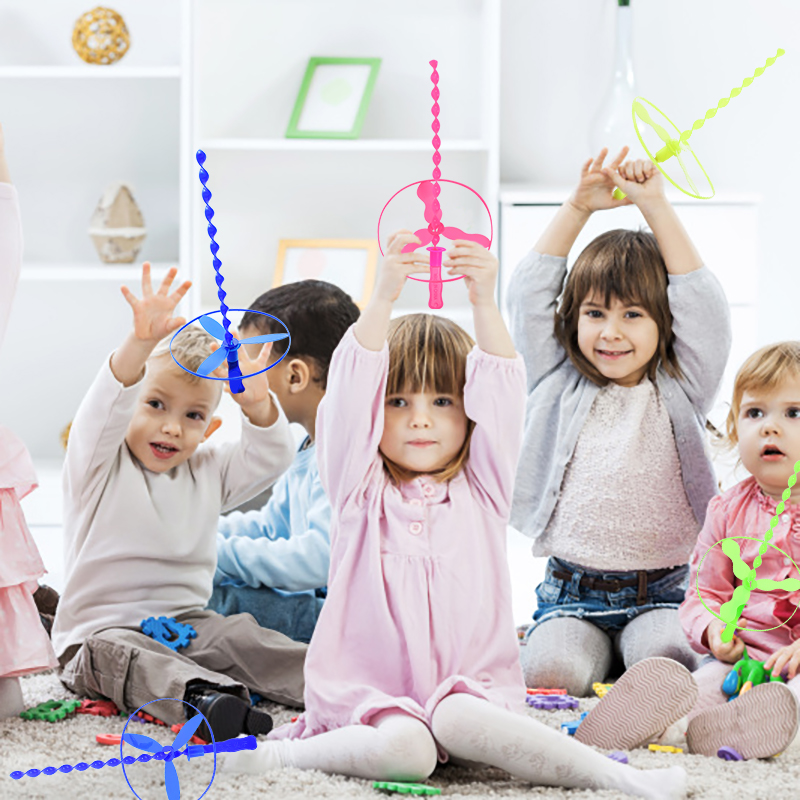 10 ピース/セットカラフルな竹トンボ屋外スポーツゲームハン - Kids Outdoor Easter Gifts のレビューと価格