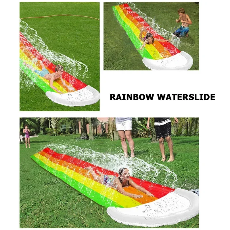 夏の屋外用インフレータブル水遊びおもちゃ ウォータースライド - Kids Outdoor Exercise Equipment のレビューと価格